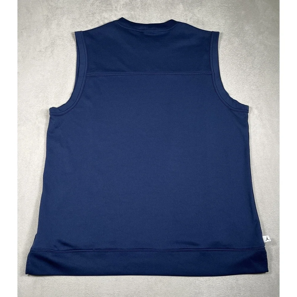 Nike Air Jordan Sleeveless Shirt Men L Navy *20th Anniversary* Center Jumpman
